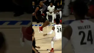 Collin Sexton behind the back alley oop to Kevin Knox in Front of Dwyane Wade