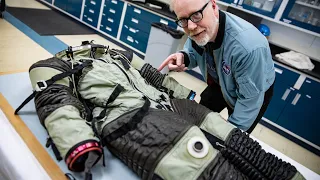 Adam Savage Stunned by This NASA Prototype Apollo Spacesuit!