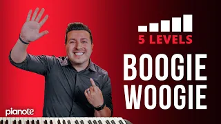 5 Levels Of The Boogie Woogie 🔥🎹 (Piano Lesson with Sheet Music)