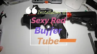 Evike's EMG Internation Buffer Tube in Red: Unboxing and Ruger PC Carbine Installtion