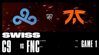 C9 vs. FNC - Game 1 | Swiss Stage | 2023 Worlds | Cloud9 vs Fnatic (2023)
