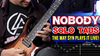 Avenged Sevenfold - NOBODY solo with tabs - UPDATED