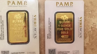 BEWARE OF FAKE PAMP 1oz GOLD BARS on eBay!