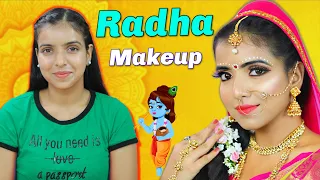 Radha Krishna Makeup Look - Janmashtami Special | DIYQueen