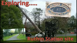 Exploring Ruthin Railway  Station site - closed disused abandoned station - Vale of Clwyd line