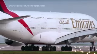 Airbus A380 rear view takeoff