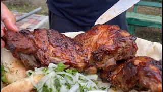 Pork ribs in the BOMB oven. My Opinion ENG SUB. #pork # ribs #grill #oven #food