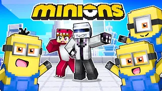 ¡Minecraft PERO hay MINIONS! 🍌😱 EL MUNDO de LOS MINIONS