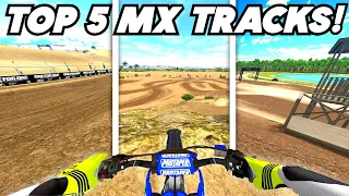 MY TOP 5 FAVORITE MOTOCROSS TRACKS IN MX BIKES!