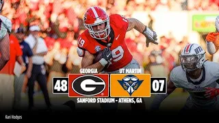 UT Martin Skyhawks Vs. Georgia Bulldogs 2023 (Full Game) - 09-02-2023