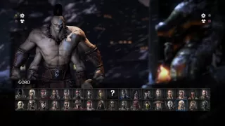 Mortal Kombat XL All Character Select Screen Intros