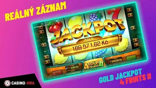 Padl GOLD JACKPOT na automatu Hru 4 Fruits II v casinu Apollo