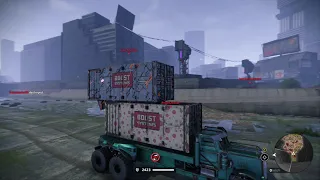 Hauling Cargo box and Trailer box at the same time! Crossout.