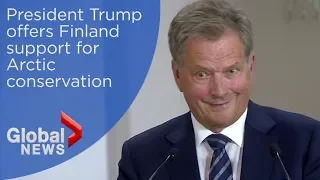 Finnish president gives Trump "best environmental argument he's ever heard"