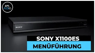 Sony X1100ES - das beste Menü aller UHD Player?