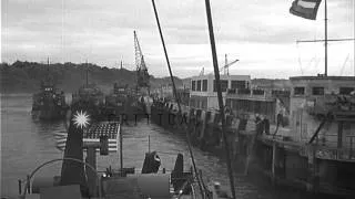 Landing Craft Infantry departing Weymouth England for the invasion of France, dur...HD Stock Footage