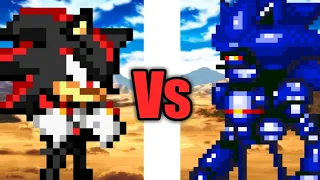 Shadow vs Mecha Sonic (Sprite Animation)#HeyMew200Collab