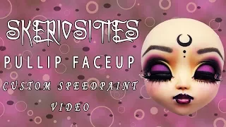 Custom Gothic Enchantress Inspired Pullip Faceup Speedpaint by Skeriosities