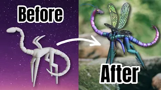 Customizing my first BJD! | Dragonfly dragon | Dragetarr