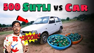 500 BOMBs VS Car | बच्चे न देखें | #crazyxyz #amazingfacts