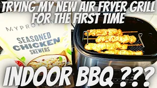 Can You BBQ INDOORS With This New AIR FRYER GRILL COMBO ??? || Chefree AFG01 || CHICKEN SKEWERS