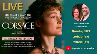 Live sobre o filme Corsage, que trata sobre a Imperatriz Sissi da Áustria