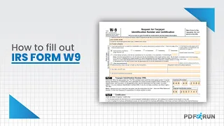 How to Fill Out Form W-9 Online or Request for Taxpayer ID Number & Certification Document | PDRFun