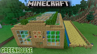 Minecraft Tutorial : How To Build A Large Greenhouse