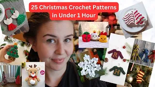 25 Christmas Crochet Patterns You Can Make in Under 1 Hour!