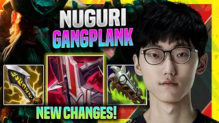 NUGURI TRIES GANGPLANK WITH NEW CHANGES! - FPX Nuguri Plays Gangplank Top vs Dr. Mundo! | Season 11