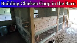 Building a Chicken Coop inside our Barn - Part 1 - Walls and Doors