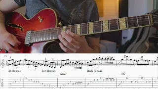 A Great Trick For Solos: Double Phrases // (All of me Jazz Guitar solo)