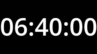 6 HOUR 40 MINUTE TIMER - No Sound - Full HD 1080p - COUNTDOWN 400 Minute Timer