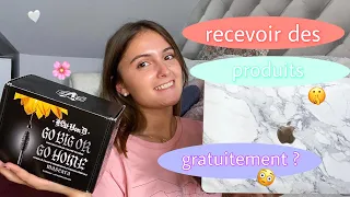 Comment recevoir des produits gratuitement sans avoir beaucoup d'abonnés ? ♡