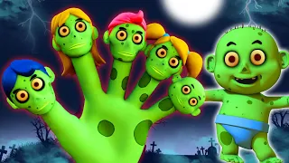 Zombie Apocalypse | Spooky Finger Family + More 3D Halloween Songs For Children | All Babies Channel