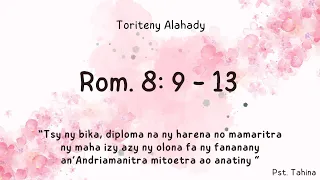 Toriteny Alahady (Rom. 8: 9 - 13)