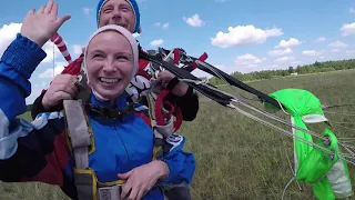 Мой первый прыжок с парашютом. Истомино Нижегородская область | Парашют крыло с высоты 1200 и 4000 м