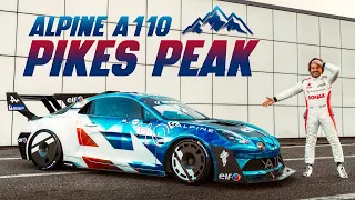 Alpine A110 PIKES PEAK test drive: the most POWERFUL ever!