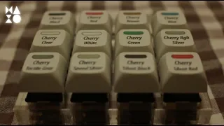 ASMR 12 Cherry Mechanical Switches Sounds for Sleep & Study