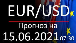 Курс доллара Eur Usd. Прогноз форекс 15.06.2021, 07:30. Forex. Трейдинг с нуля.