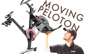 Moving a Peloton Bike, take off the screen.