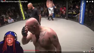 Fat Dreadz REACTS To Fighter Craps All Over Cage Mat During Fight!