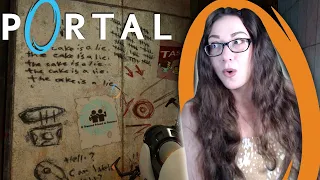 The Cake Is A Lie! | Portal 1 Part 2 | Blind Playthrough Reaction