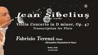 Jean Sibelius Violin Concerto Op. 47 in D minor Transcription Flauto and Piano