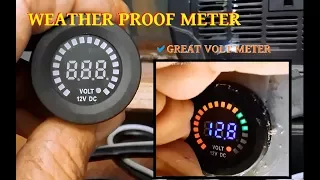 Volt Meter, for Car, Truck, Boat or Motorcycle WATER PROOF (Meter info Below)