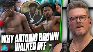 Antonio Brown Finally Answered Why He Left Buccaneers In Middle Of Game vs Jets | Pat McAfee Reacts