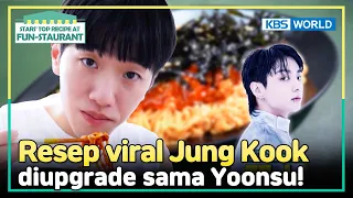 [IND/ENG] Yoonsu's version of BTS Jung Kook spicy noodle! | Fun-Staurant | KBS WORLD TV 240415