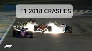 F1 2018 CRASHES/Аварии Формулы 1 Сезона 2018