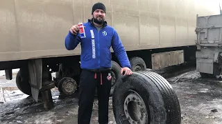 Как заменить шину на фуре своими руками. Разбортировка , бортировка. DIY trailer tire change.