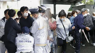 일본 기시다 총리 연설 전 큰 폭발음…"무사히 대피" / 연합뉴스TV (YonhapnewsTV)